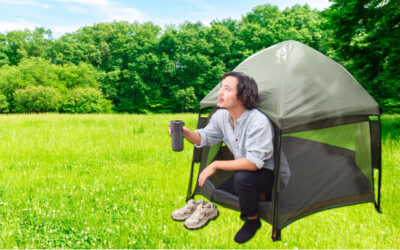 ワンタッチで簡単「2秒で開くサンシェードテント」