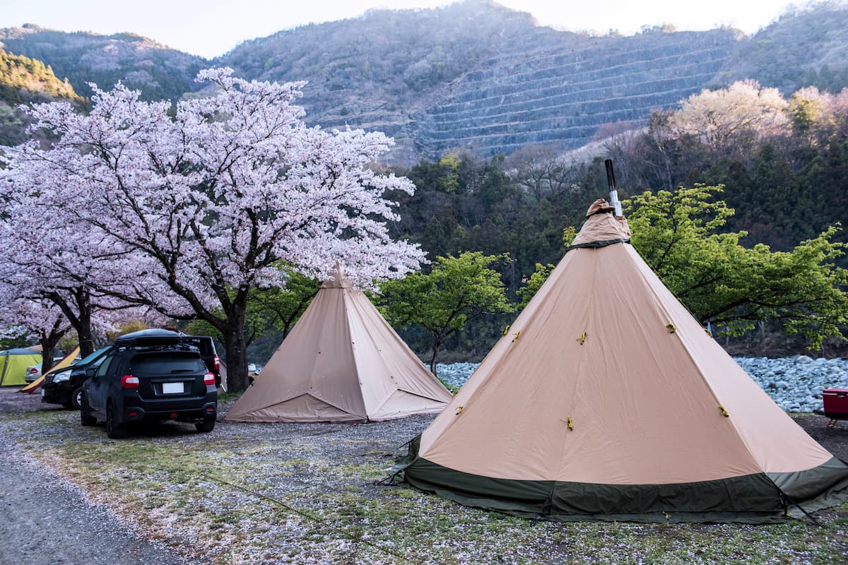 春キャンプ　四国のキャンプ場