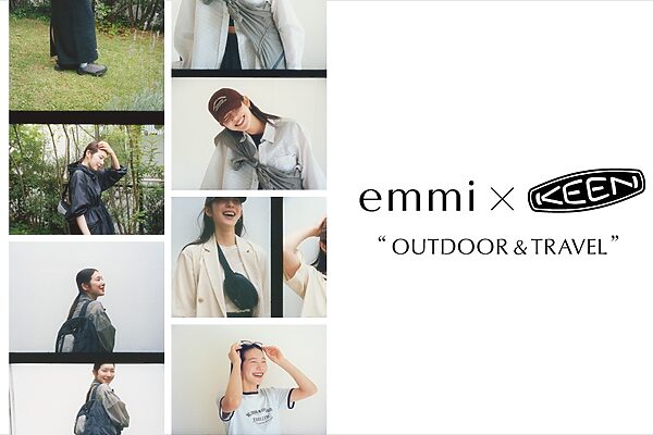 【emmi×KEEN】のサステコレクション！アウトドアを機能的に、もっと自由に。