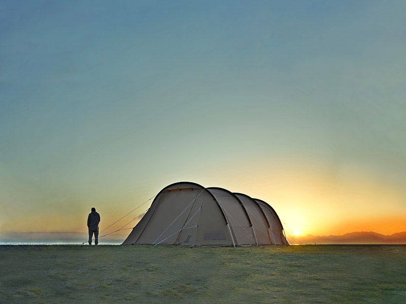 新型焚き火台「シェラもえファイヤー」