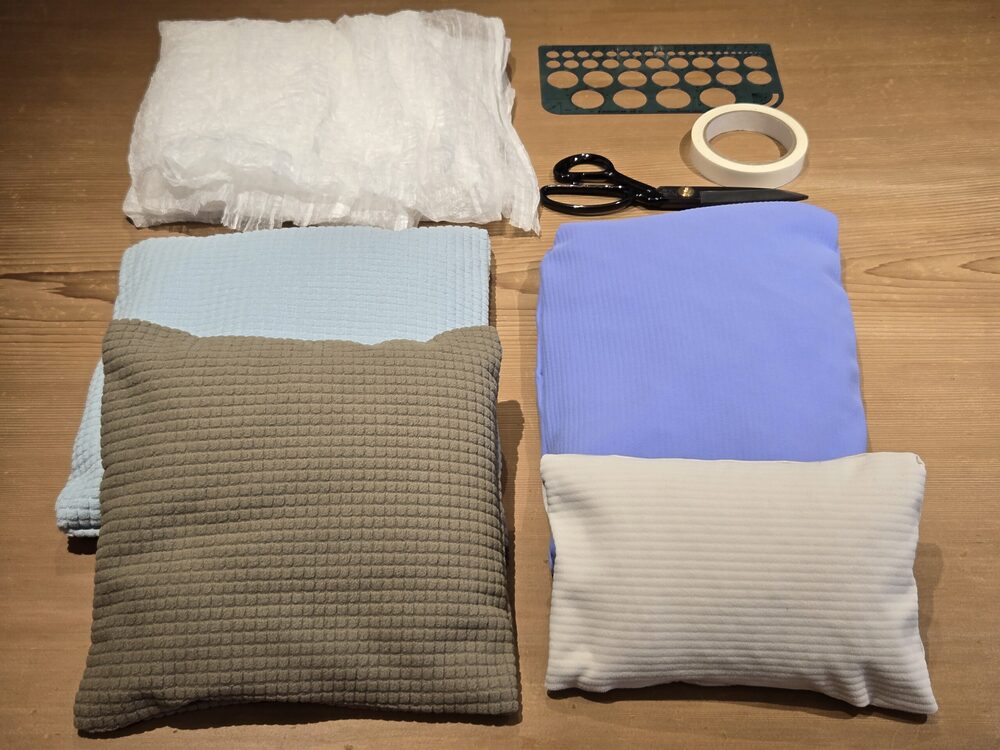 ポリゴン」でつくる座布団&まくらのワークショップmain➁