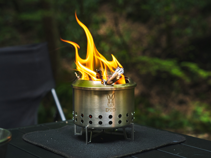 新型焚き火台「シェラもえファイヤー」