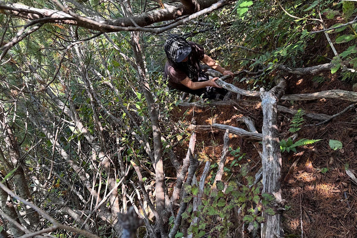 北穂高岳　登山　小屋泊
