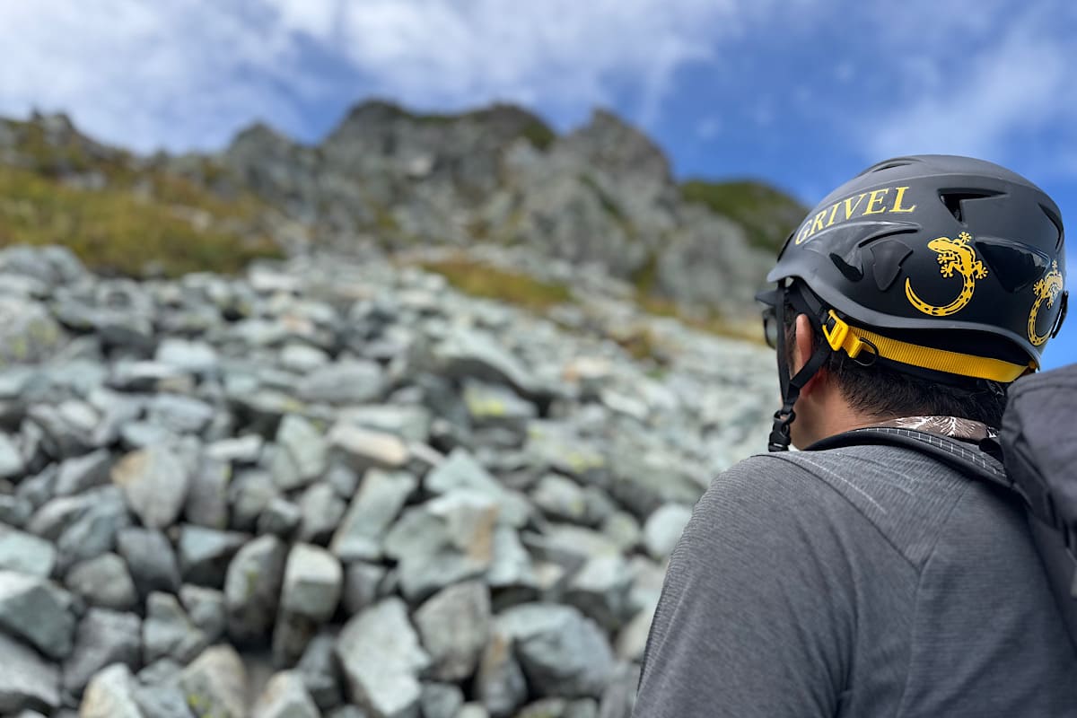 北穂高岳　登山　小屋泊