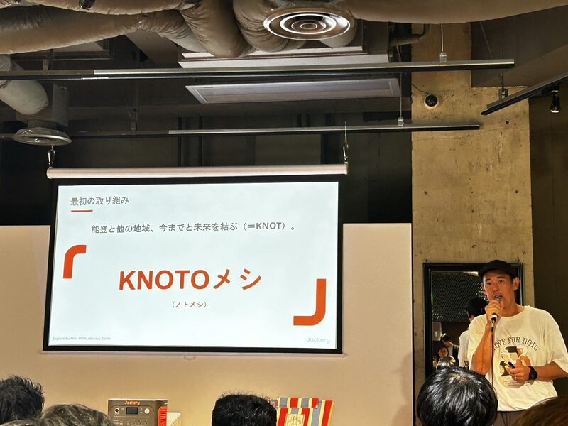 「災害時においしいご飯を食べてほしい」と語るベンチ ササキ ススムさん。