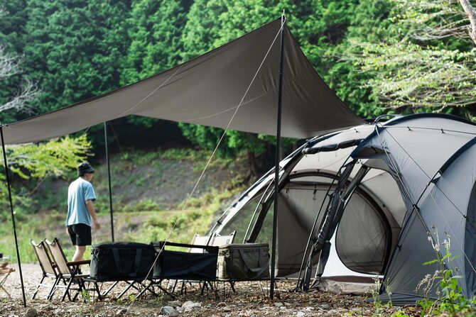家族も仲間も快適に！RATELWORKSから新型の大型2ルームテント「MUSCHEL」誕生