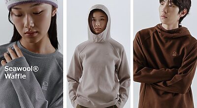 牡蠣殻から生まれた次世代ベースレイヤー！ゼログラム「SEAWOOL® Waffle」シリーズ発売