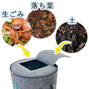 「コンポストバッグ」シリーズより、Lサイズを新発売