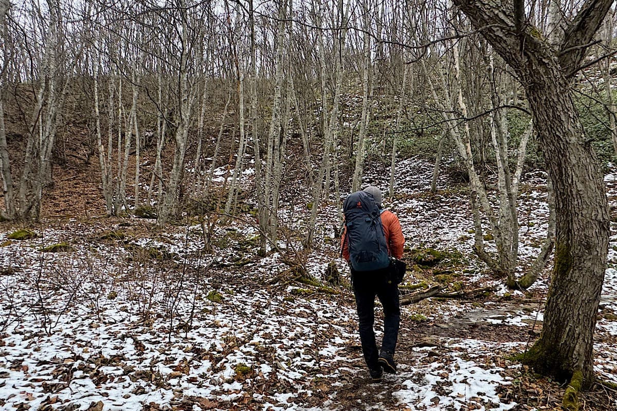 四阿山 根子岳 冬 登山