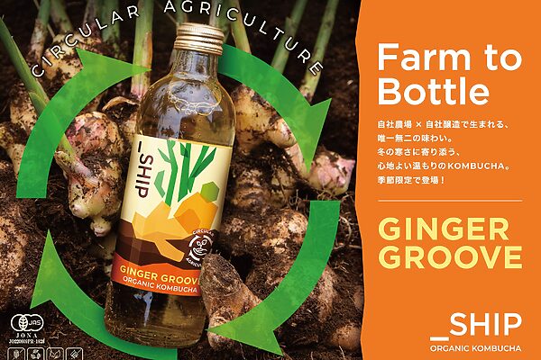 冬のからだ整える！「_SHIP KOMBUCHA」冬季限定ジンジャー登場